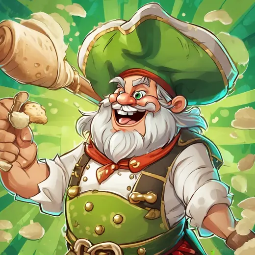 Ritratto di Gedeone Barbadolce, ex pasticcere pirata